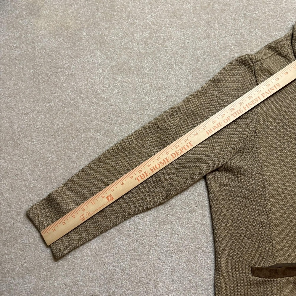 Lauren Ralph Lauren Cardigan Sweater Womens 2X Brown Mock Neck Button Pockets - Picture 6 of 9